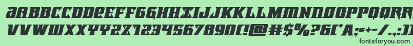 Lifeforceboldital Font – Black Fonts on Green Background