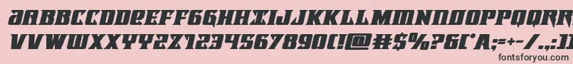 Lifeforceboldital Font – Black Fonts on Pink Background
