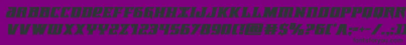Lifeforceboldital Font – Black Fonts on Purple Background