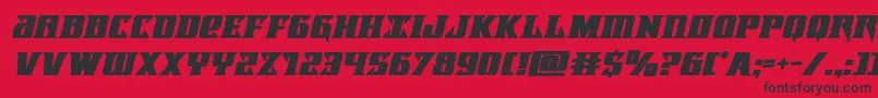 fuente Lifeforceboldital – Fuentes Negras Sobre Fondo Rojo