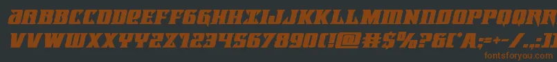 Lifeforceboldital Font – Brown Fonts on Black Background