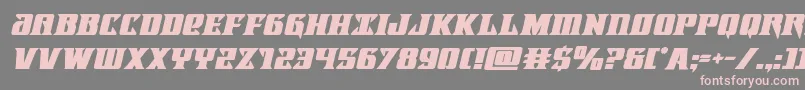 Lifeforceboldital Font – Pink Fonts on Gray Background