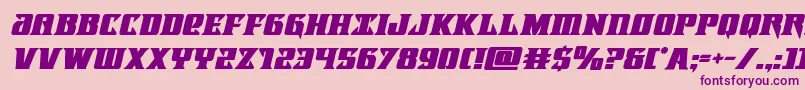 Lifeforceboldital Font – Purple Fonts on Pink Background
