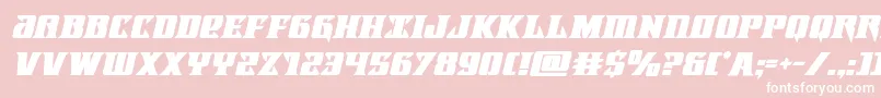 Lifeforceboldital Font – White Fonts on Pink Background