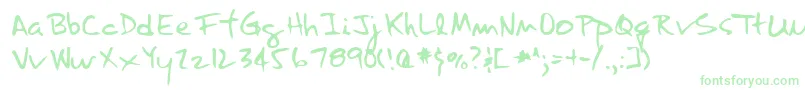 Weitere Informationen zur LannyRegular-Schriftart LannyRegular-Schriftart – Grüne Schriften