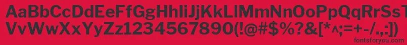 LibrefranklinBold Font – Black Fonts on Red Background