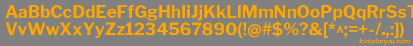 LibrefranklinBold Font – Orange Fonts on Gray Background