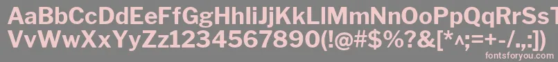 LibrefranklinBold Font – Pink Fonts on Gray Background