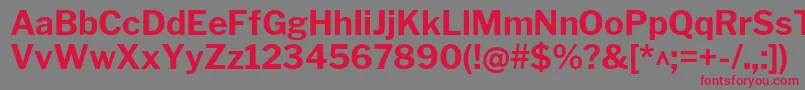 LibrefranklinBold Font – Red Fonts on Gray Background
