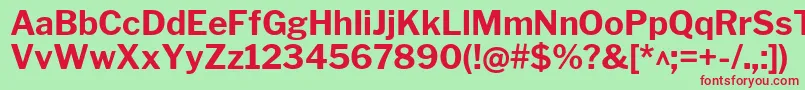 LibrefranklinBold Font – Red Fonts on Green Background