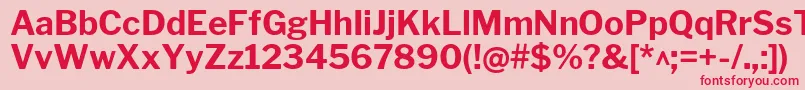 LibrefranklinBold Font – Red Fonts on Pink Background