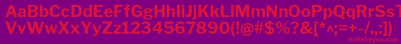 LibrefranklinBold Font – Red Fonts on Purple Background