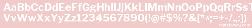 LibrefranklinBold Font – White Fonts on Pink Background