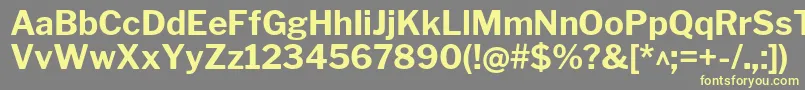 LibrefranklinBold Font – Yellow Fonts on Gray Background