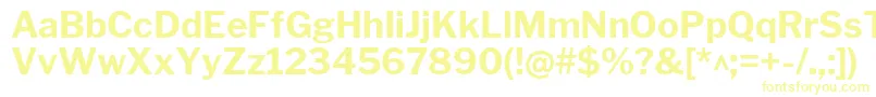 LibrefranklinBold Font – Yellow Fonts on White Background