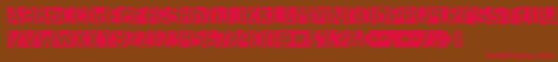 Kglaughterlines Font – Red Fonts on Brown Background