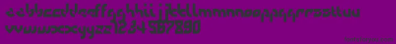 Defaulterror Font – Black Fonts on Purple Background