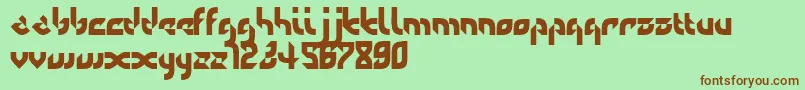 Defaulterror Font – Brown Fonts on Green Background