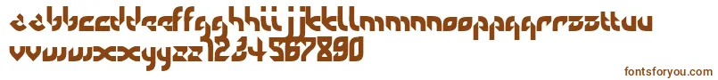 Шрифт Defaulterror – коричневые шрифты на белом фоне