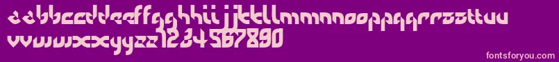 Defaulterror Font – Pink Fonts on Purple Background