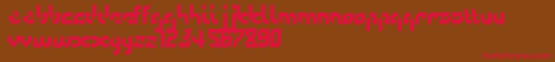 フォントDefaulterror – 赤い文字が茶色の背景にあります。