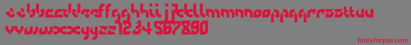 Defaulterror Font – Red Fonts on Gray Background
