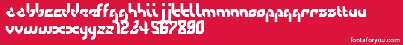 Defaulterror Font – White Fonts on Red Background
