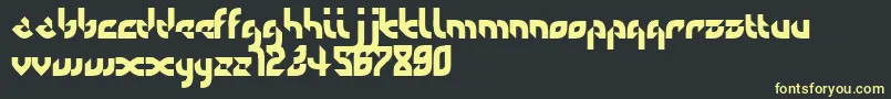 Defaulterror Font – Yellow Fonts on Black Background