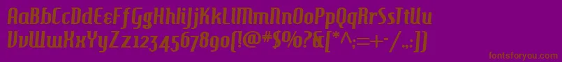 Hamburger Font – Brown Fonts on Purple Background