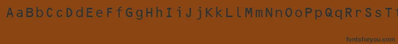 fuente OcrB10PitchBt – Fuentes Negras Sobre Fondo Marrón