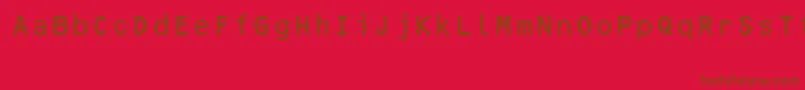OcrB10PitchBt Font – Brown Fonts on Red Background