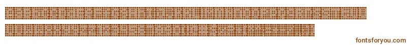 フォントSquarodynamic 09 – 茶色のフォント