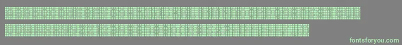 フォントSquarodynamic 09 – 灰色の背景に緑のフォント