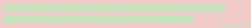 Squarodynamic 09 Font – Green Fonts on Pink Background