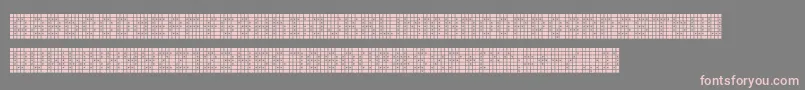 フォントSquarodynamic 09 – 灰色の背景にピンクのフォント