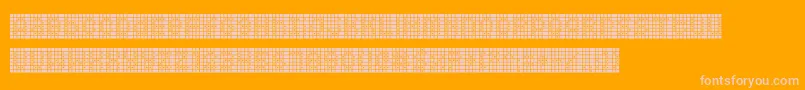 Squarodynamic 09 Font – Pink Fonts on Orange Background