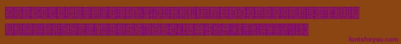 Fonte Squarodynamic 09 – fontes roxas em um fundo marrom