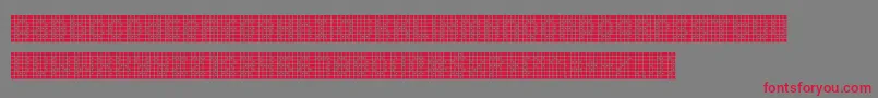 Squarodynamic 09 Font – Red Fonts on Gray Background