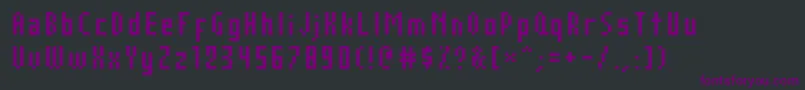 AuxDotbitcCond Font – Purple Fonts on Black Background