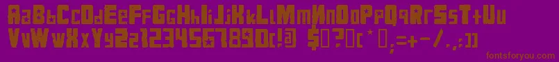 KonqaBlack Font – Brown Fonts on Purple Background