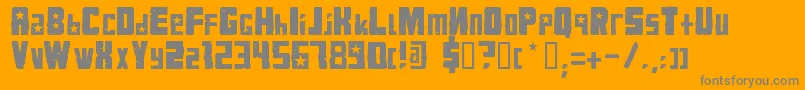 KonqaBlack Font – Gray Fonts on Orange Background