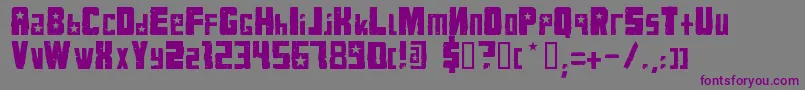 KonqaBlack Font – Purple Fonts on Gray Background