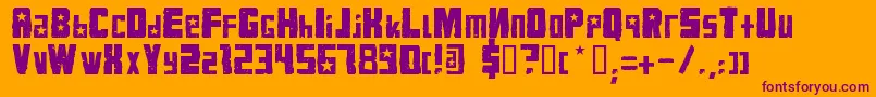 More about KonqaBlack Font KonqaBlack Font – Purple Fonts on Orange Background