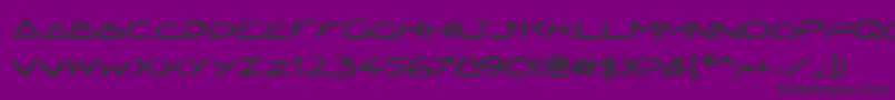 JettaTechBold Font – Black Fonts on Purple Background