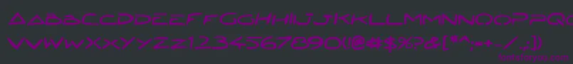 JettaTechBold Font – Purple Fonts on Black Background