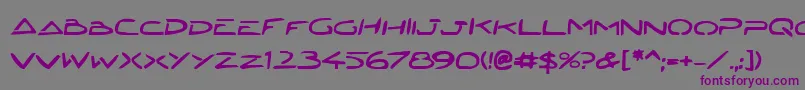 JettaTechBold Font – Purple Fonts on Gray Background
