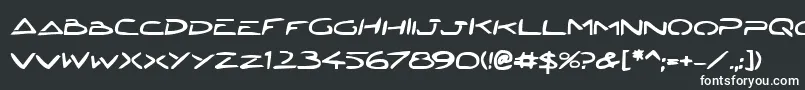 JettaTechBold Font – White Fonts on Black Background