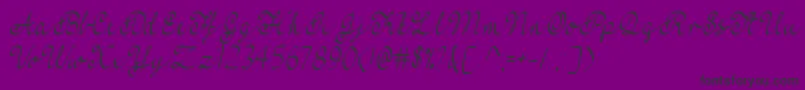 FeelMyHeartOtf-Schriftart – Schwarze Schriften auf violettem Hintergrund