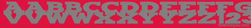 Millhouse Font – Gray Fonts on Red Background