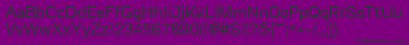 FvgranadaRegularWebfont-Schriftart – Schwarze Schriften auf violettem Hintergrund